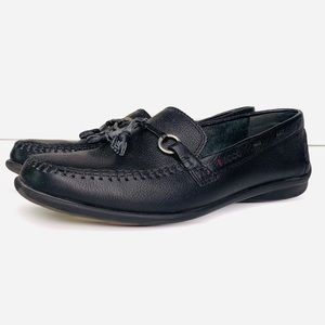 ECCO BLACK FLAT LOAFERS